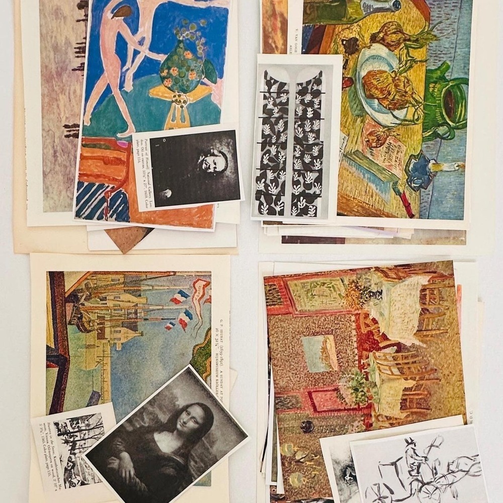 Fine Arts Ephemera Pack-20 Small & Medium Size Prints & Clippings Junk Journal
